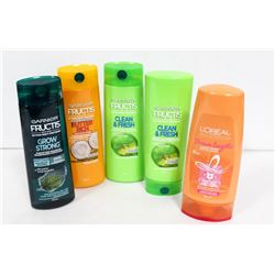 4 BOTTLES OF GARNIER FRUCTIS SHAMPOO & CONDITIONER