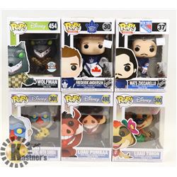 LOT OF 6 FUNKO POPS
