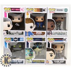 LOT OF 6 FUNKO POPS