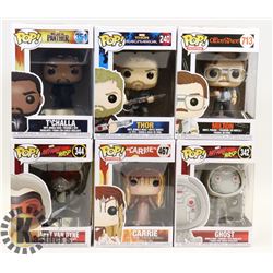 LOT OF 6 FUNKO POPS