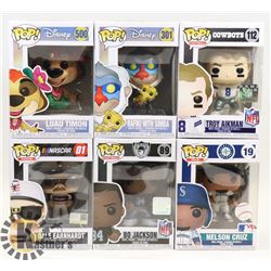 LOT OF 6 FUNKO POPS