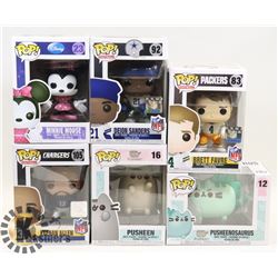 LOT OF 6 FUNKO POPS