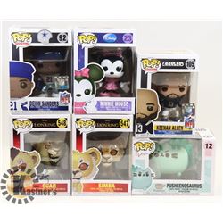 LOT OF 6 FUNKO POPS