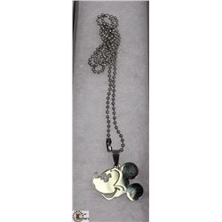 MICKEY MOUSE SHAPED PENDANT WITH TITANIUM STEEL
