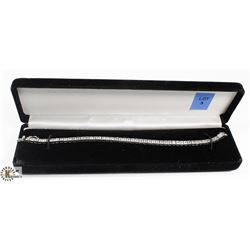 LADIES 925 SILVER & CUBIC CIRCONIA TENNIS BRACELET