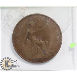 1918 ENGLISH LARGE PENNY.