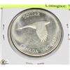 1967 CANADIAN DIVING SILVER ONE DOLLAR COIN.