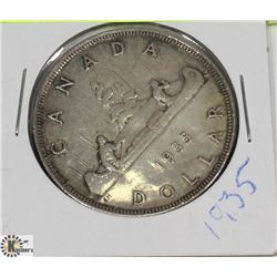 1935 CANADIAN SILVER DOLLAR.