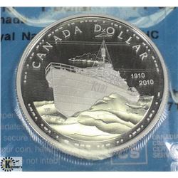 2010 CANADIAN NAVY $1 DOLLAR STERLING SILVER