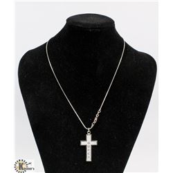 AUTHENTIC GUCCI  925 SILVER CROSS PENDANT