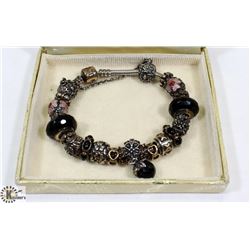GENUINE PANDORA BRACELET WITH CHARMS