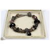 Image 1 : GENUINE PANDORA BRACELET WITH CHARMS