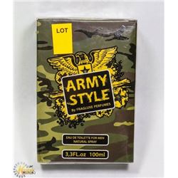 ARMY STYLE 3.3 FL. OZ. CAMO EAU DE TOILETTE FRANCE
