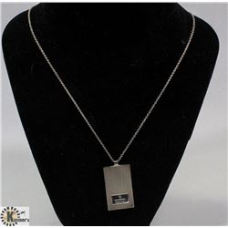 GENUINE GUCCI .925 SILVER CHAIN AND PENDANT