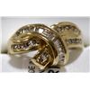Image 1 : 16) 10K YELLOW GOLD DIAMOND RING,
