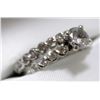 Image 2 : 21) 14K WHITE GOLD DIAMOND 2PC RING SET,