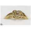 Image 1 : 10KT GOLD HEART RING SZ 5.5
