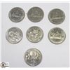 Image 1 : LOT OF 7 CANADIAN $1 COINS