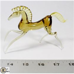 HAND BLOWN GREEK HORSE FIGURE.