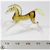 Image 1 : HAND BLOWN GREEK HORSE FIGURE.