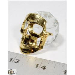 24KT GOLD PLATED SKULL HUMAN FIGURE.