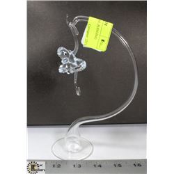 BOHEMIAN CRYSTAL HANGING MONKEY FIGURE.
