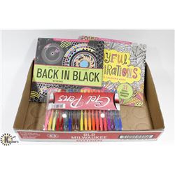 FLAT OF ADULT MEDITATIVE COLORING BOOKS WITH 60 PK