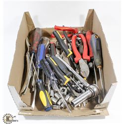 FLAT OF ASSORTED TOOLS