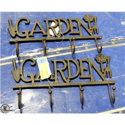 LOT OF 2 GARDEN WALL HANGING KEY HOLDERS