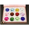 Image 1 : DISPLAY BOX WITH 12 ASSORTED DIAMOND SHAPED
