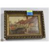 Image 1 : 1920'S FRAMED PICTURE PAINTING, 7"X5".
