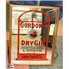 Image 1 : VINTAGE WOOD MIRROR, GORDONS DRY GIN