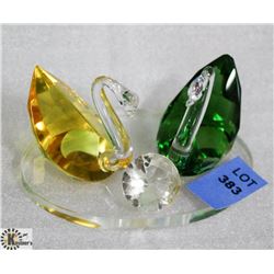 CRYSTAL SWAN ORNAMENT ON CHOICE