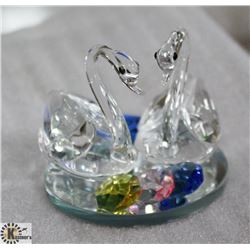 CRYSTAL SWAN ORNAMENT ON CHOICE