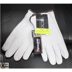 WINTER LINED PREMIUM GOATSKIN LEATHER GLOVES SZ LG