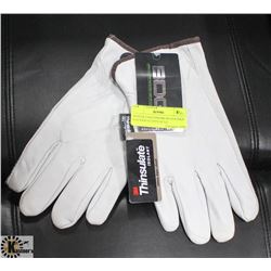 WINTER LINED PREMIUM GOATSKIN LEATHER GLOVES SZ LG