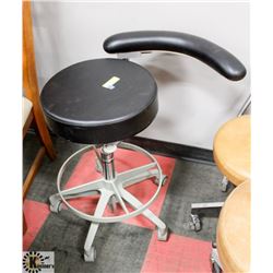 LOT OF 3 MEDICAL / DENTAL STOOLS.