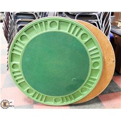 FOLD IN LEGS POKER TABLE WITH PLYWOOD COVER