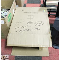 CHANDELIER IN BOX.