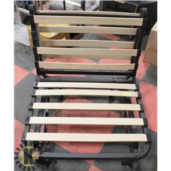 FOLD UP SINGLE BED/CHAIR WITH STEEL FRAME AND WOOD
