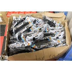 LARGE BOX OF TOY POLICE CARS