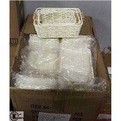 CASE OF NESTING WICKER BASKETS