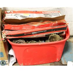 LOT OF AUTO FEED SCREWS & NAILS, COMES WITH FULL