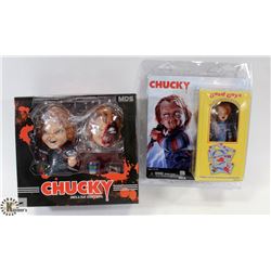 LOT OF 2 COLLECTIBLE CHILDS PLAY "CHUCKY"