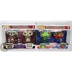 LOT OF 2 POP! GAMES 2 PACK MARVEL GAMERVERSE VINYL
