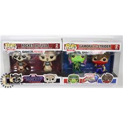 LOT OF 2 POP! GAMES 2 PACK MARVEL GAMERVERSE VINYL