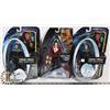 Image 1 : LOT OF 3 ASSORTED STAR TREK FIGURES.