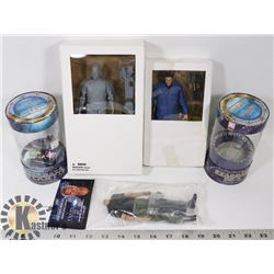 BOX OF ASSORTED STARGATE FIGURES.