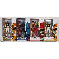 LOT OF 4 POWER RANGER FIGURES ASSORTED