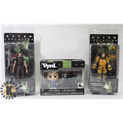 LOT OF 3 ALIEN/ALIENS FIGURES